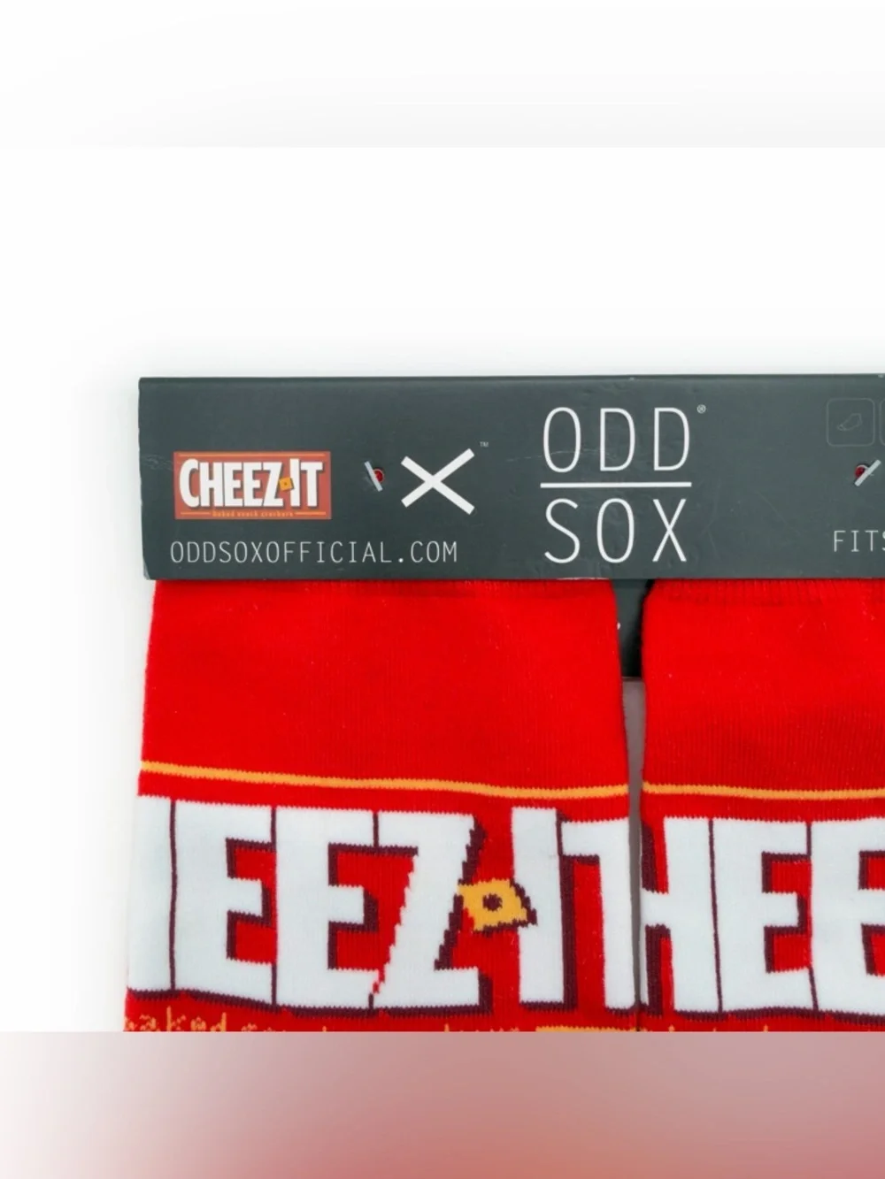Odd Sox Cheez-It Crackers Crew Socks Mens Womens Cheezits Fun Novelty Gift
